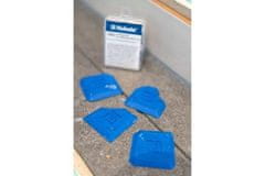 Kubala Lopatica Silicone rubber spatula, blue, pack of 4