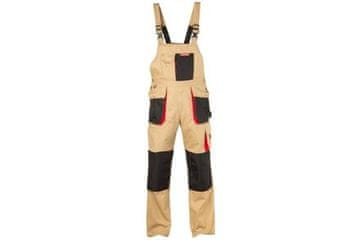 LAHTI PRO Hlače Overalls with bib, beige, 2L PRO