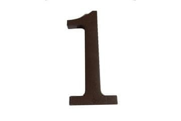 Walteco Broj Number 1, 180 mm, plastic brown
