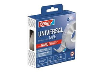 Tesa Univerzalna traka Universal double-sided tape, 3 m x 30 mm, translucent, Nano Power,