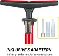 Dunlop Podna pumpa ED-257379 for bike and ball red 180 PSI