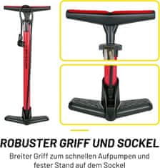 Dunlop Podna pumpa ED-257379 for bike and ball red 180 PSI