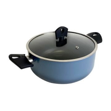 San Ignacio Lonac s poklopcem i neprianjajućom površinom BGEU-6961 NOIA 24 cm blue