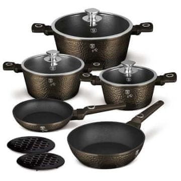 Berlingerhaus Set posuđa BH-8243 s titanovým povrchem 10 ks Primal Gloss Collection