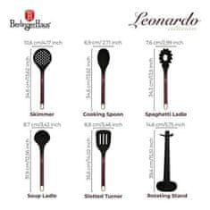 Berlingerhaus Set kuhinjskog alata BH-8620 with stand, 6 pcs, matte bordeaux