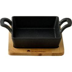 Masterpro Posuda za pečenje od lijevanog željeza BGMP-3805-EM with stand COOK & SHARE 12.6x18.5x3.6 cm black