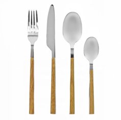 Ostatní Set pribora za jelo HT-22081576 16 pcs wood / stainless steel