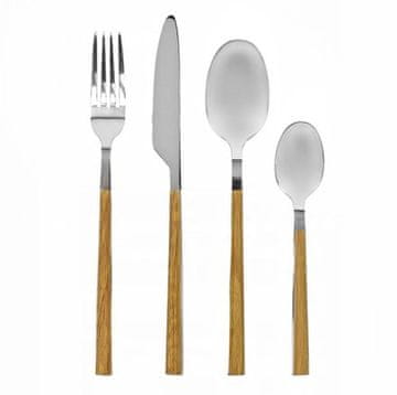 Ostatní Set pribora za jelo HT-22081576 16 pcs wood / stainless steel