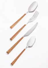 Ostatní Set pribora za jelo HT-22081576 16 pcs wood / stainless steel
