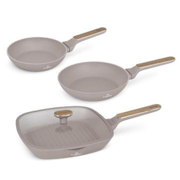 Berlingerhaus Set tava s titanskim premazom BH-8342 Taupe Nordic Collection