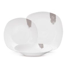 Berlingerhaus Set tanjura za večeru BH-10202 18 pcs Taupe Collection white-gray