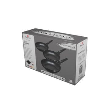 Berlingerhaus Set tava s titanskim premazom BH-8230 3 pcs Black Vantage Collection