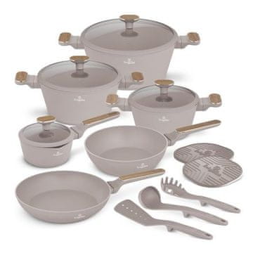 Berlingerhaus Set posuđa BH-8344 15 ks Taupe Nordic Collection