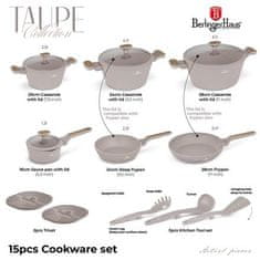 Berlingerhaus Set posuđa BH-8344 15 ks Taupe Nordic Collection