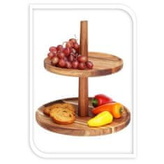 EXCELLENT Sitnica KO-210001360 two-tier 23 cm Acacia
