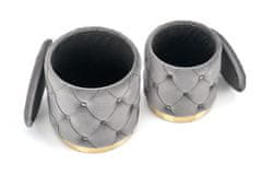 Halmar Set od dva stolca POLLY, ash (1p=1kpl)