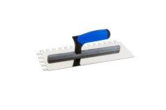 Kubala Lopatica Stainless steel trowel 130 x 355 mm tooth 12 x16 mm LARGE FORMAT
