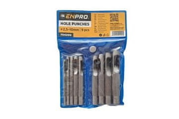 Enpro Udarci 704200 Hole punches, 2.5 - 10 mm, set of 9 pieces,