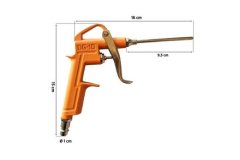 Ostatní Pištolj za puhanje Euro Tools 148007Q Airtool DG-10-3 Blow Gun, for compressor, 80 mm