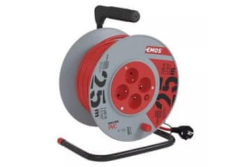 EMOS Produžni kabel na bubnju 108225 Extension cable, 25m / 230V, coil, 4 sockets