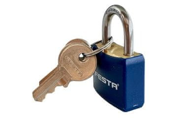 Ostatní Lokot EURO tools 123310 Brass padlock, 30 mm, plastic-coated