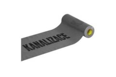 Ostatní Upozoravajuća traka EURO tools 138893 Warning film SEWERAGE, 300 mm / 70 µm, 100 m, gray