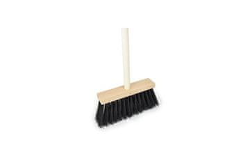 Ostatní Metla EURO tools 139716 Sidewalk broom, 250 x 60 mm, with 120 cm handle, 12 cm pile, black