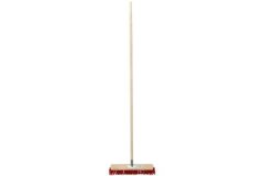 Ostatní Metla EURO tools 139731 Road broom, 400 x 60 mm, with 160 cm handle, 8 cm pile, red