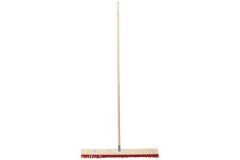 Ostatní Metla EURO tools 139731 Road broom, 400 x 60 mm, with 160 cm handle, 8 cm pile, red