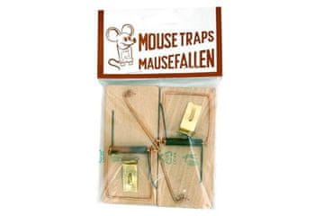 Ostatní Mišolovka EURO tools 150111 Wooden mousetrap, 2 pcs, blister