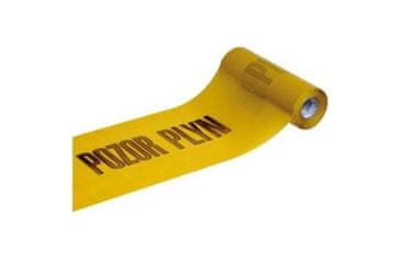 Ostatní Upozoravajuća folija Euro tools 138892 Warning foil CAUTION GAS, 300 mm / 70 µm, 100 m, yellow
