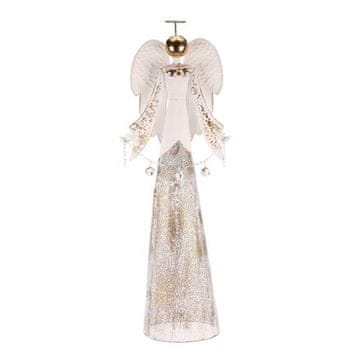 Autronic Ukras Metal Angel with Bells - Standing, Size XL, White (KOB004-XL)