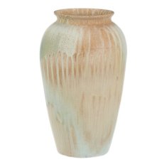 Autronic Keramička vaza Ceramic vase - amphora shape, 30 cm, beige-green (VZ9215-S)