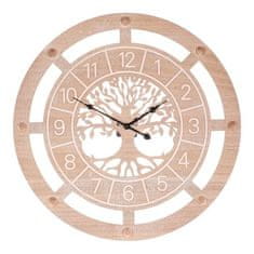 Autronic Zidni sat Wall clock - diameter 60 cm, MDF, tree of life in the center (HW4004)