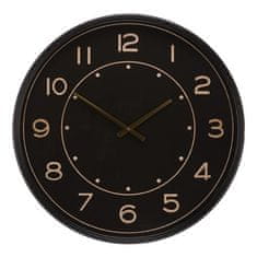 Autronic Zidni sat Wall clock - diameter 60 cm, metal, black with gold numbers (HW4002)