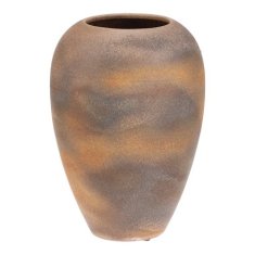 Autronic Keramička vaza Ceramic vase - height 29 cm, rounded, beige-grey (VZ9211-S)