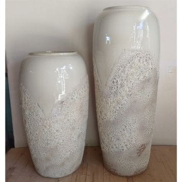 Autronic Keramička vaza Ceramic vase - height 90 cm, light gray (VZ9201-M)