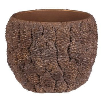 Autronic Pakiranje cvijeća Concrete cover - cone pattern, size L, brown-gold (BMO3629-L)