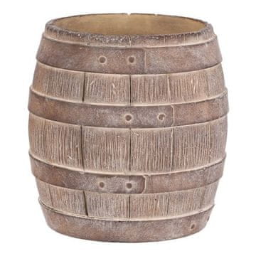 Autronic Pakiranje cvijeća Concrete container - barrel shape, size XL, beige-brown (BMO3621-XL)
