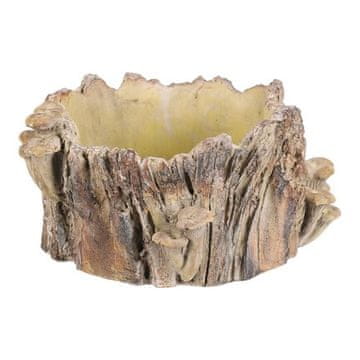 Autronic Pakiranje cvijeća Concrete cover - stump with mushrooms, size L, brown (BMO3617-L)
