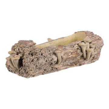 Autronic Pakiranje cvijeća Concrete container - box, wood with mushrooms, size M, brown (BMO3616-M)