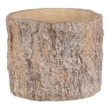 Autronic Pakiranje cvijeća Concrete cover - imitation wood bark, size L, brown (BMO3614-L)