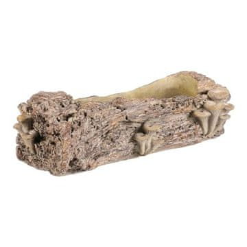 Autronic Pakiranje cvijeća Concrete container - box, wood with mushrooms, size L, brown (BMO3616-L)
