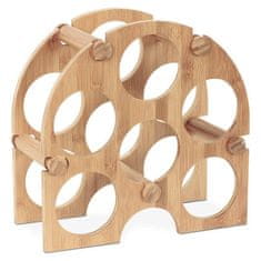 Autronic Stalak za vino Wine rack - bamboo, with holes for placing bottles (DR-038)