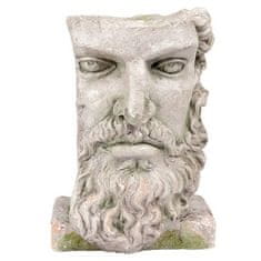 Autronic Pakiranje cvijeća Man's head - decoration made of magnesium, flower container (ZB1855)