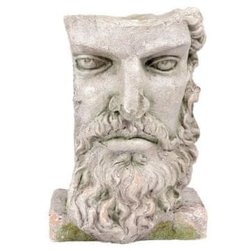 Autronic Pakiranje cvijeća Man's head - decoration made of magnesium, flower container (ZB1855)