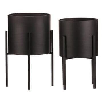 Autronic Stajati Stand - metal, round, black matte, price for a set of 2 pieces (FA5006)