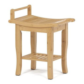 Autronic Tabure Stool, bamboo, natural, DR-B063 NAT