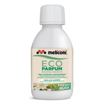Meliconi Koncentrat za perilicu rublja 621032, ECO perfume fresh musk, for washing machines and dryers, up to 35 cycles, 250 ml, Made in Italy