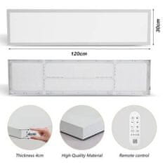 Immax Stropna svjetiljka NEO LITE FRAME 07276L Smart 120x30cm, CCT, WiFi, Tuya, BEACON, IP44, 50W, white